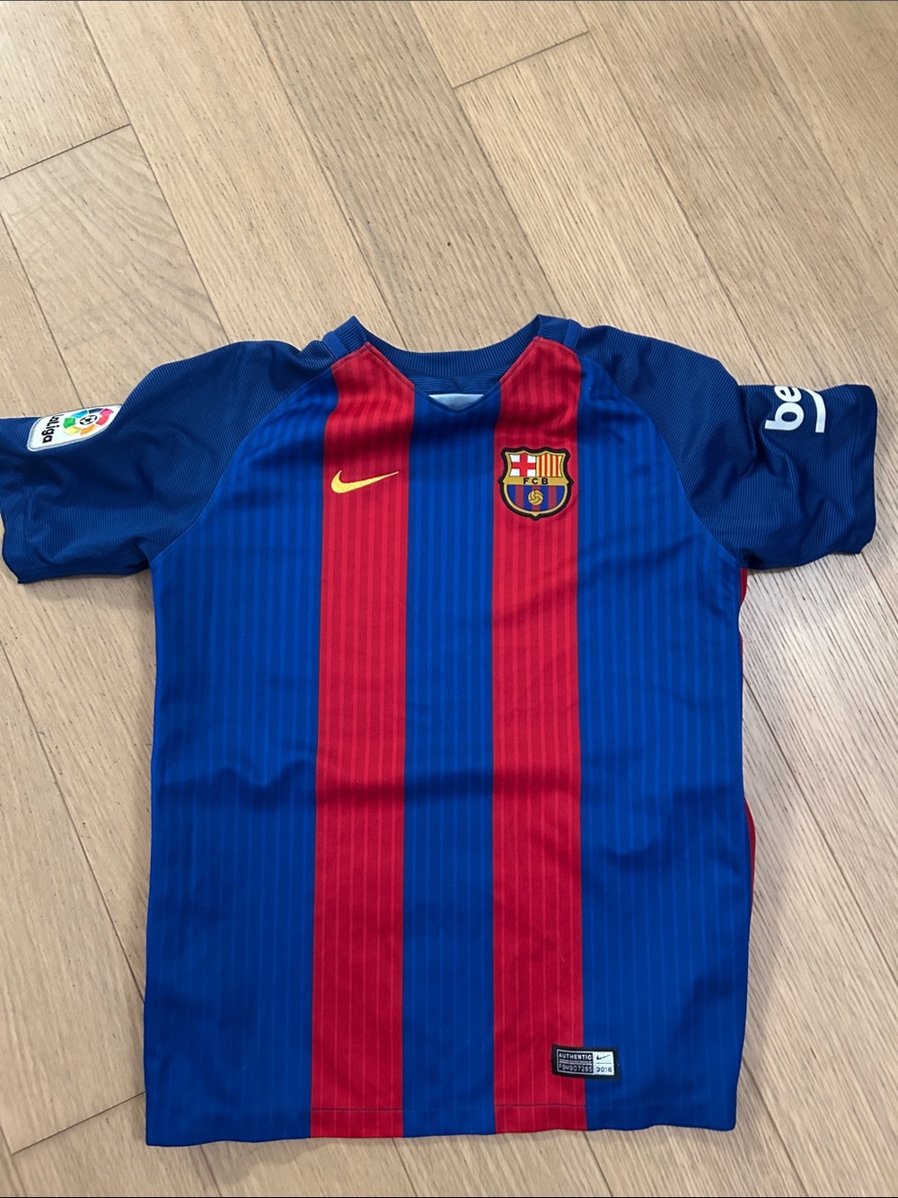 Barcelona Kids' Home Jersey - Blue & Red